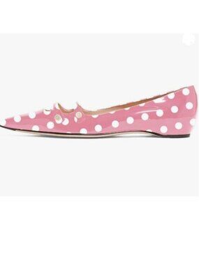 YDN Women Flats Hidden Low Heels Pumps Pointed Toe Slip on Comfort Straps PINK